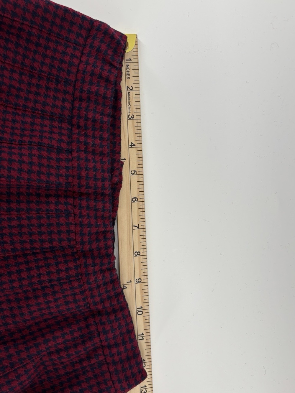 Vintage Pendleton Wool Houndstooth Pleated Skirt 8 Petite - Picture 6 of 6
